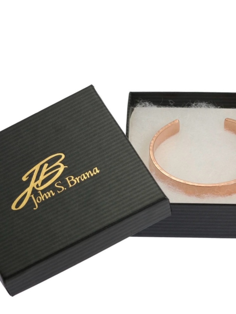 John S. Brana Solid Copper Hammered Cuff
